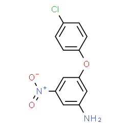 3-(4-Chlorophenoxy)-5-nitroaniline结构式