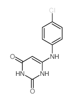 6-[(4-chlorophenyl)amino]-1H-pyrimidine-2,4-dione structure