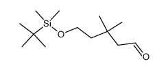 5-(tert-butyl-dimethyl-silanyloxy)-3,3-dimethyl-pentanal Structure