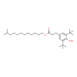 11-Methyldodecyl 3-(3,5-di-tert-butyl-4-hydroxyphenyl)propanoate Structure