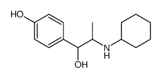 4-[2-(cyclohexylamino)-1-hydroxypropyl]phenol Structure