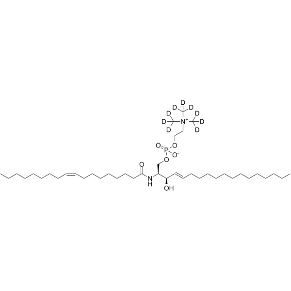 18:1 SM (d18:1/18:1)-d9 Structure