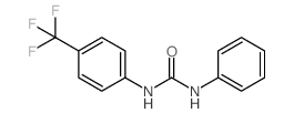 1-Phenyl-3-[4-(trifluoromethyl)phenyl]urea结构式