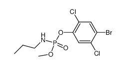 Propyl-phosphoramidic acid 4-bromo-2,5-dichloro-phenyl ester methyl ester Structure