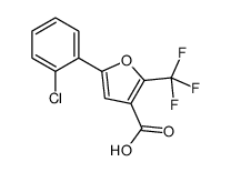 5-(2-氯苯基)-2-三氟甲基-3-糠酸结构式