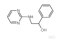Benzenemethanol, a-[(2-pyrimidinylamino)methyl]-,hydrochloride (1:1) Structure