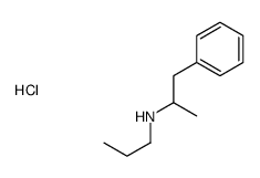 1-phenyl-N-propylpropan-2-amine,hydrochloride Structure