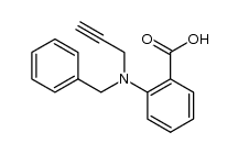 2-(N-benzyl-N-prop-2'-ynyl)aminobenzoic acid Structure