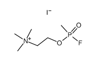 [2-(fluoro-methyl-phosphinoyloxy)-ethyl]-trimethyl-ammonium, iodide Structure