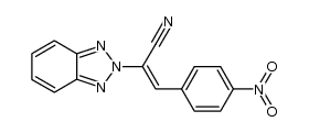 (E)-2-(2H-benzo[d][1,2,3]triazol-2-yl)-3-(4-nitrophenyl)acrylonitrile结构式