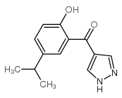 4-(2-hydroxy-5-isopropylbenzoyl)pyrazole结构式
