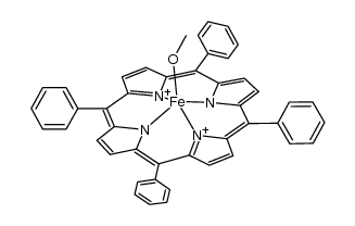 Fe(α,β,γ,δ-mesotetraphenylporphyrinate)(OCH3) Structure