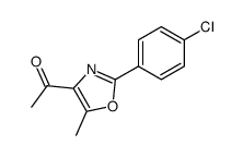 1-[2-(4-chloro-phenyl)-5-methyl-oxazol-4-yl]-ethanone结构式