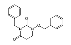 2,4(1H,3H)-Pyrimidinedione, 5,6-dihydro-3-benzyl-1-benzyloxy- structure