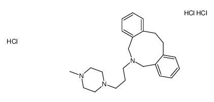 6-[3-(4-methylpiperazin-1-yl)propyl]-5,7,12,13-tetrahydrobenzo[d][2]benzazonine,trihydrochloride Structure