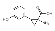 1-amino-2-(3-hydroxyphenyl)cyclopropane-1-carboxylic acid结构式