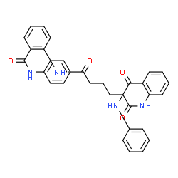 N,N'-bis[2-(anilinocarbonyl)phenyl]hexanediamide structure
