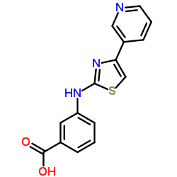 3-{[4-(3-Pyridinyl)-1,3-thiazol-2-yl]amino}benzoic acid结构式