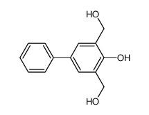 o,o'-bis(hydroxymethyl)-p-phenylphenol Structure