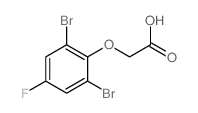 2-(2,6-dibromo-4-fluoro-phenoxy)acetic acid Structure