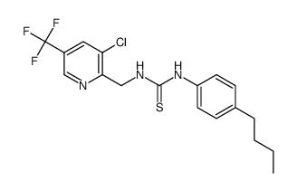 1-(4-butylphenyl)-3-((3-chloro-5-(trifluoromethyl)pyridin-2-yl)methyl)thiourea结构式