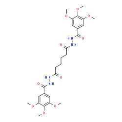 N'1,N'6-Bis(3,4,5-trimethoxybenzoyl)hexanedihydrazide Structure