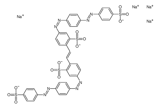 tetrasodium 4,4'-bis[[p-[(p-sulphonatophenyl)azo]phenyl]azo]stilbene-2,2'-disulphonate picture