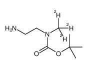 tert-butyl N-(2-aminoethyl)-N-(trideuteriomethyl)carbamate结构式