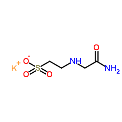 Potassium 2-[(2-amino-2-oxoethyl)amino]ethanesulfonate Structure