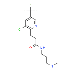 3-[3-Chloro-5-(trifluoromethyl)-2-pyridinyl]-N-[3-(dimethylamino)propyl]propanamide结构式