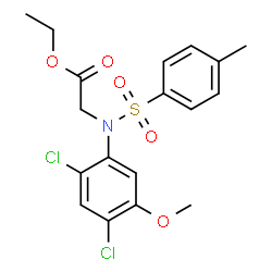 ETHYL 2-(2,4-DICHLORO-5-METHOXY[(4-METHYLPHENYL)SULFONYL]ANILINO)ACETATE Structure