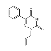 2-allyl-3-thio-6-phenyl-1,2,4-triazine-3,5(2H,4H)-dione结构式
