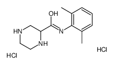 N-(2,6-dimethylphenyl)piperazine-2-carboxamide,dihydrochloride结构式