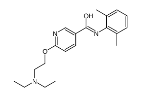 6-[2-(diethylamino)ethoxy]-N-(2,6-dimethylphenyl)pyridine-3-carboxamide Structure