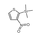 3-nitro-2-trimethylsilylthiophene结构式