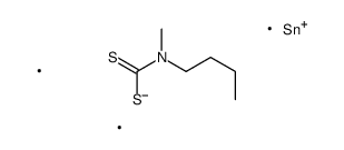 trimethylstannyl N-butyl-N-methylcarbamodithioate结构式