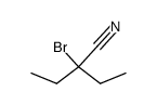 2-ethyl-2-bromo-butyronitrile Structure