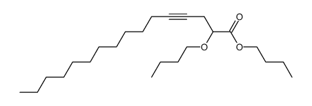 Butyl-2-butoxy-4-hexadecinoat结构式