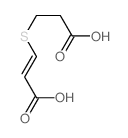 3-[(E)-2-carboxyethenyl]sulfanylpropanoic acid Structure