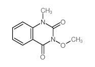 2,4 (1H,3H)-Quinazolinedione, 3-methoxy-1-methyl-结构式