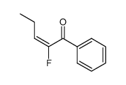 (E)-2-Fluoro-1-phenyl-pent-2-en-1-one Structure