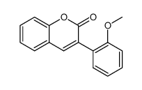 3-(2-methoxyphenyl)-2H-chromen-2-one结构式