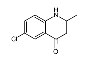 6-chloro-2-methyl-2,3-dihydro-1H-quinolin-4-one结构式