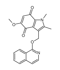 1,2-dimethyl-3-(isoquinolin-1-yloxymethyl)-5-methoxy-1H-indole-4,7-dione Structure