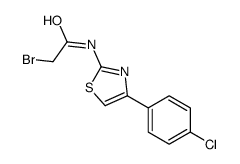 2-Bromo-N-[4-(4-chlorophenyl)-1,3-thiazol-2-yl]acetamide Structure