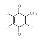 2,5-Cyclohexadiene-1,4-dione,2,3,5-trichloro-6-methyl- structure