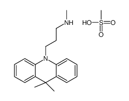 3-(9,9-dimethylacridin-10-yl)-N-methylpropan-1-amine,methanesulfonic acid Structure