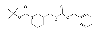 1-BOC-3-(CBZ-AMINOMETHYL)PIPERIDINE结构式