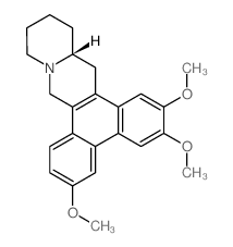 9H-Phenanthro[9,10-b]quinolizine,11,12,13,14,14a,15-hexahydro-2,3,6-trimethoxy-, (14aR)- Structure