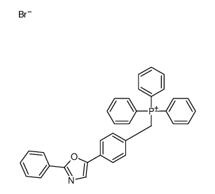triphenyl-[[4-(2-phenyl-1,3-oxazol-5-yl)phenyl]methyl]phosphanium,bromide结构式